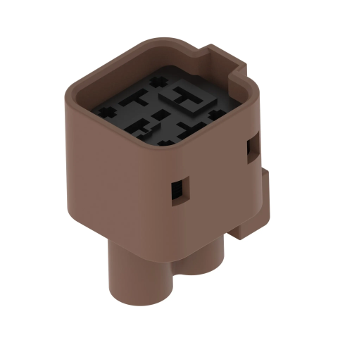 57M10208 Корпус электрического разъёма (Brown External Electrical Connector Housing, 4 Cavities) John Deere