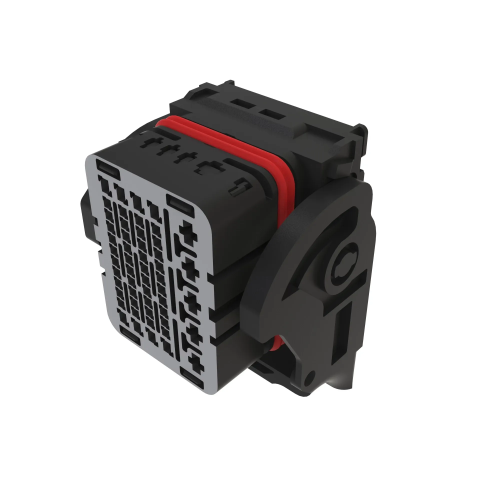 57M10214 Корпус электрического разъёма (Brown External Electrical Connector Housing, 53 Cavities) John Deere