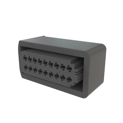 57M11854 Корпус электрического разъёма (Black External Electrical Connector Housing, Cavities 18) John Deere