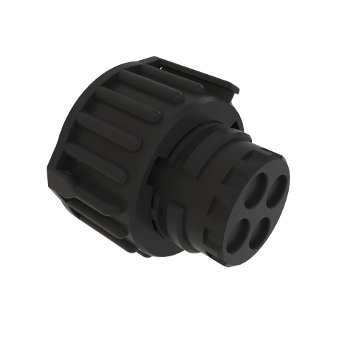 57M13137 Корпус электрического разъёма (Black External Electrical Connector Housing, 4 Cavities) John Deere