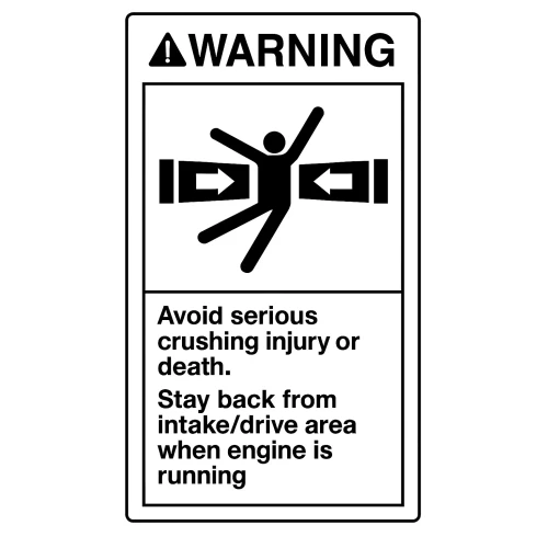 F621233 Метка (Warning Label, English) John Deere