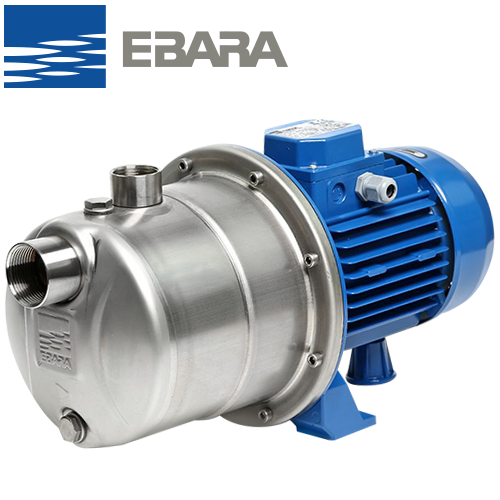 1665040004I Насос бытовой самовсасывающий центробежный EBARA Pumps JEX/I 80 IE3 / Q: 4.2 м³/ч / H: 18 м / P: 0.6 кВт / n: 2800 об/мин