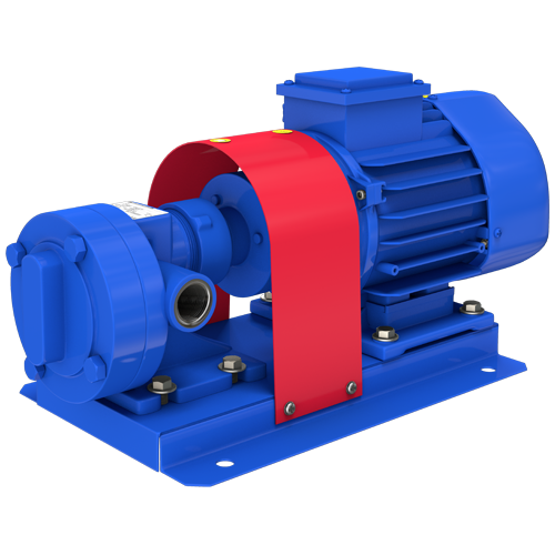 Шестерённый горизонтальный насос Standart Pompa SDY-4 / Q: 4.0 м³/ч / H: 30 м / P: 1.1 кВт / n: 1450 об/мин