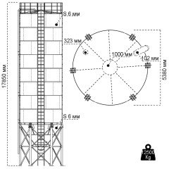 Сборный силос 320 тонн