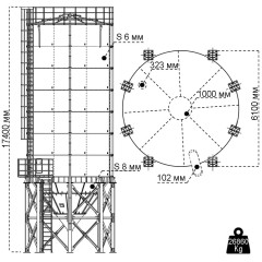 Сборный силос 480 тонн
