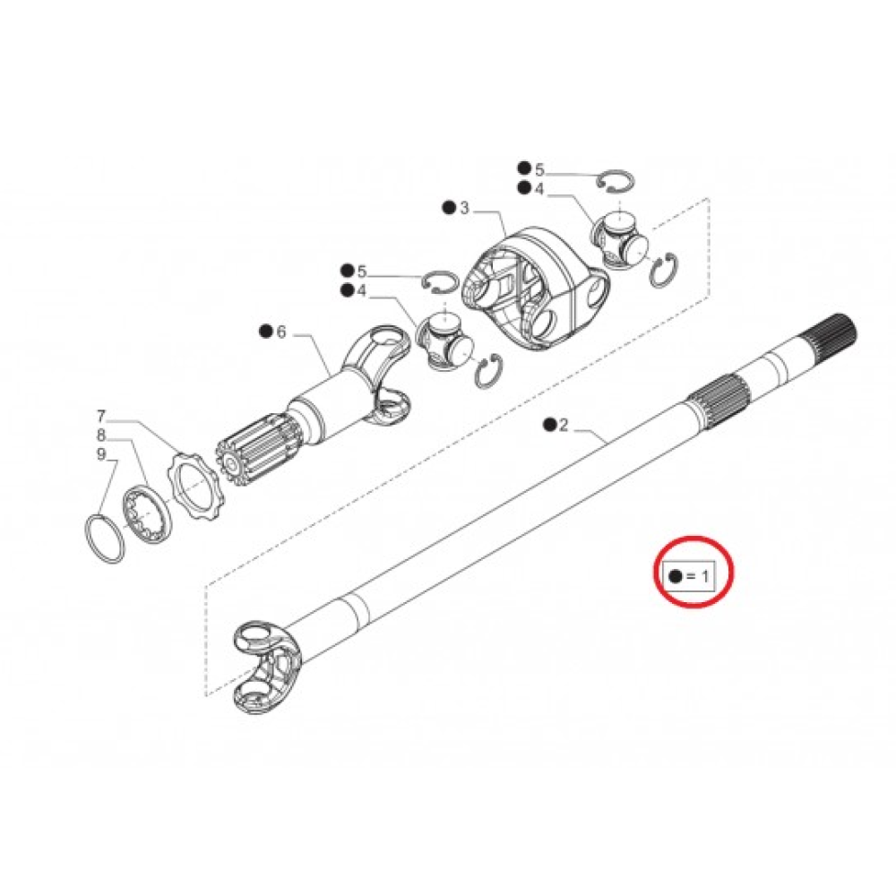 642776 Привод в сборе Carraro