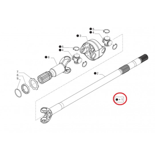 642776 Привод в сборе Carraro