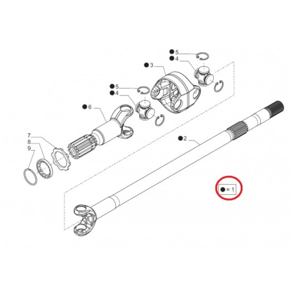642777 Привод в сборе Carraro
