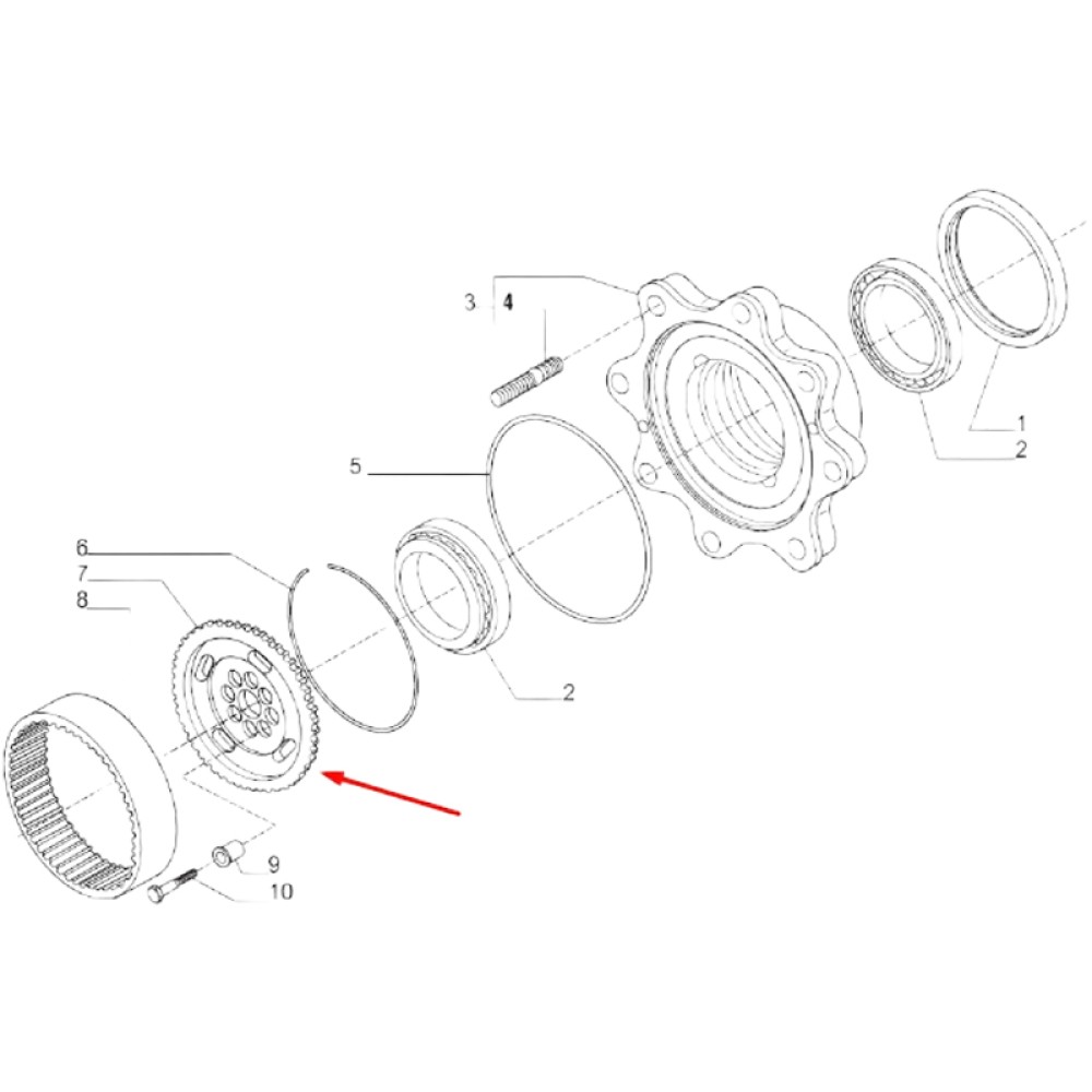 131825 Зубчатая шестерня CARRARO