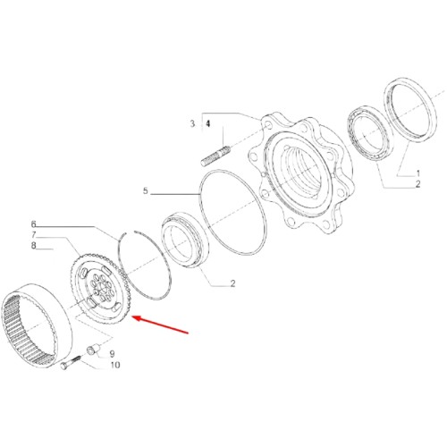 131825 Зубчатая шестерня CARRARO