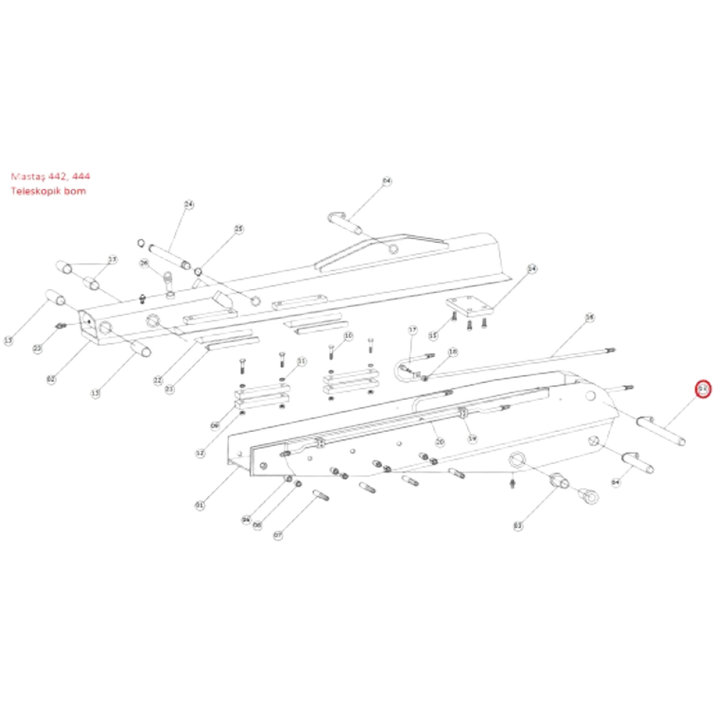 2901708 Штифт телескопической стрелы
