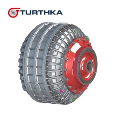 Гидродинамическая муфта с двумя турбинами