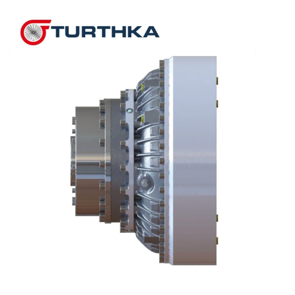 Гидравлическая муфта с наружным приводом и наружной стенкой с замедляющим кольцом