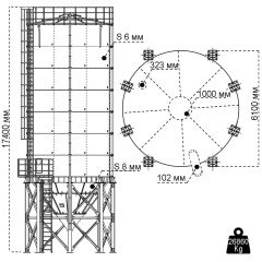 Сборный силос 480 тонн