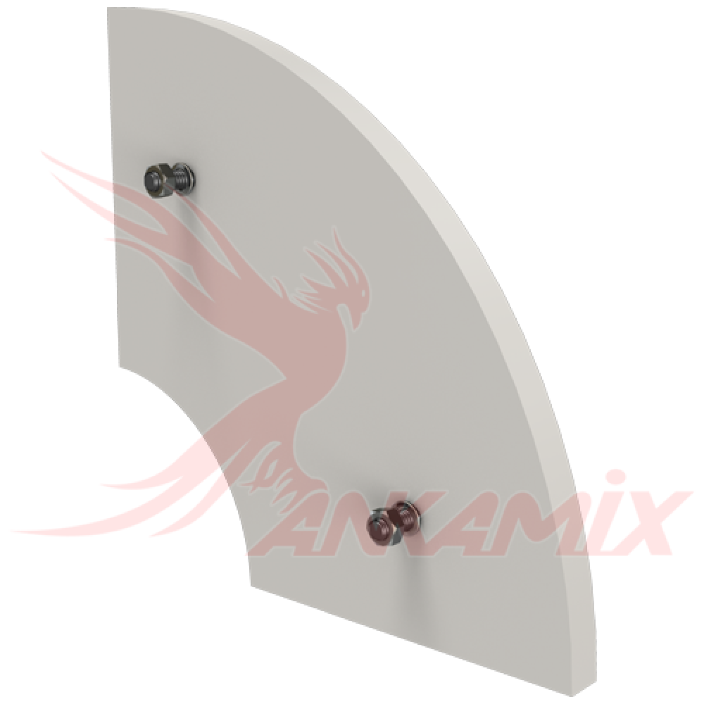 K1018510 Броня торцевая из стали St 52.3 с крепежом