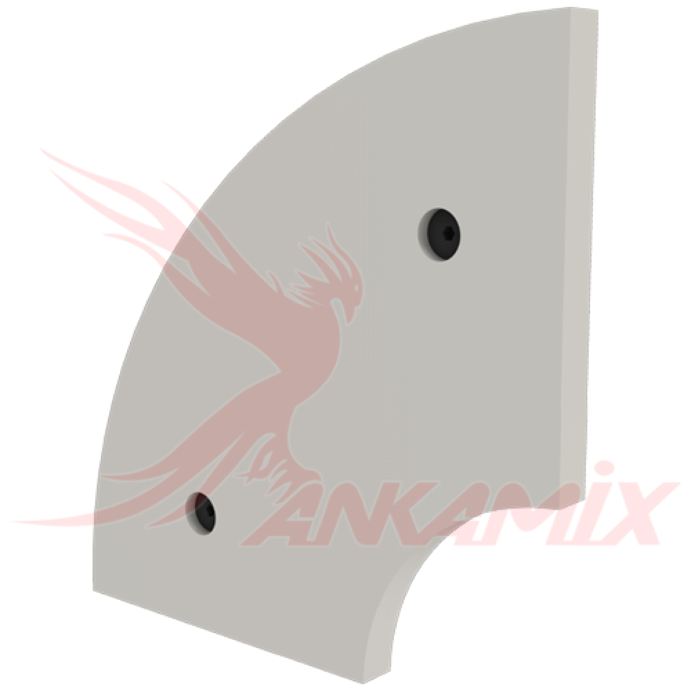 K1018510 Броня торцевая из стали St 52.3 с крепежом