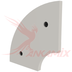 K1018510 Броня торцевая из стали St 52.3 с крепежом