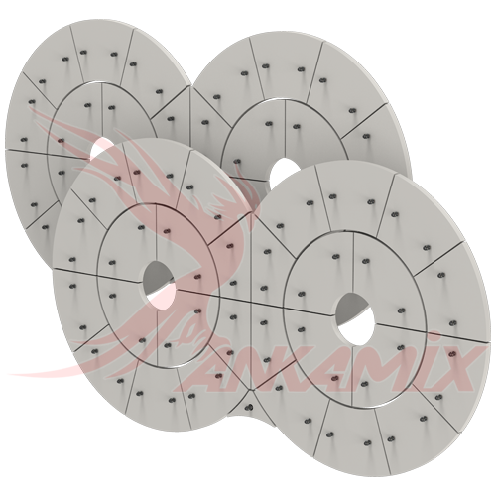 K1027589 Броня торцевая из стали St 52.3 с крепежом