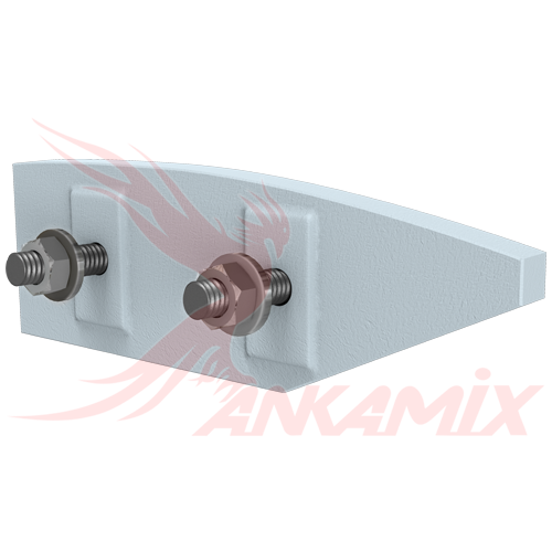 K1027598 Лопасть центральная для C.M. МВ 2500 - 1670 / РБУ CIFA