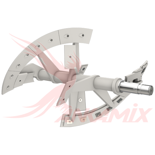 420.05-2600.3 Вал бетоносмесителя для ELBA-WERK EMS 2000 G