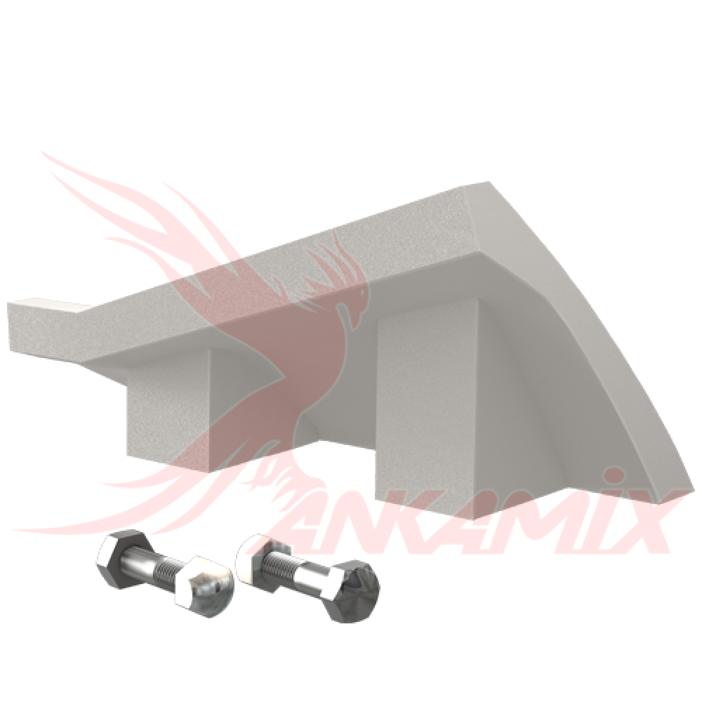 420.03-1661.5 Скребок боковой левый с крепежом