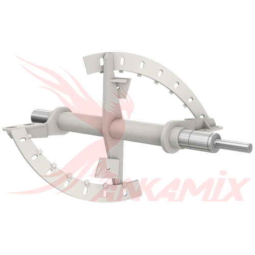 420.02-1605.3 Вал бетоносмесителя для ELBA-WERK EMS 500 D