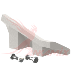 420.03-1660.5 Скребок боковой правый с крепежом