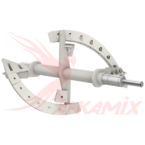 420.02-1605.3 Вал бетоносмесителя для ELBA-WERK EMS 500 D