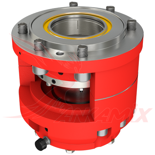 E18241 Уплотнительная группа с противоположной стороны редуктора в сборе для двухвального бетоносмесителя ELKON TW