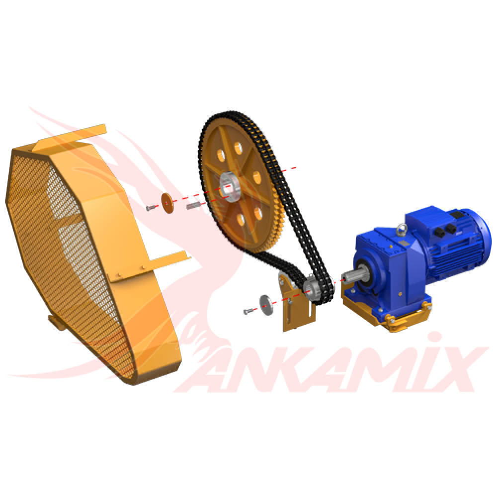 1001376 Защитный кожух цепи с крепежом