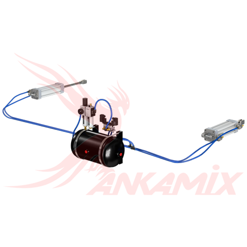 1023757 Пневматический цилиндр PNC-Y 100-250 Pemaks Pnömatik для МЕКА МВ 0.5 А