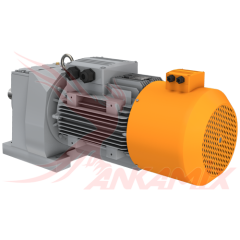 1000550 Мотор-редуктор MR672-3E132M/4D / 7.5 кВт с электромагнитным тормозом DF 100 NM / 24V DC Dereli