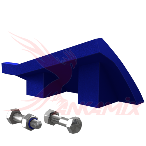 1000443 Скребок боковой левый для бетоносмесителя MEKA MB 0.5 A