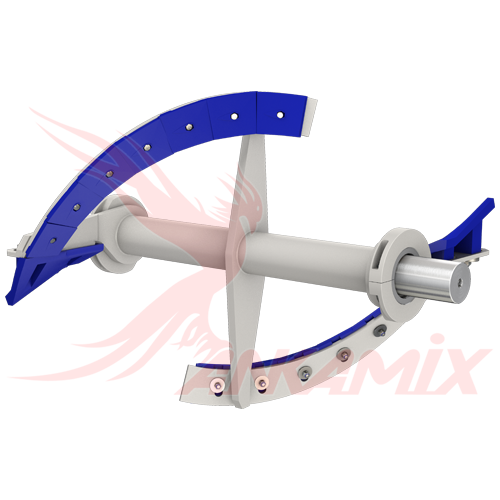 1000444 Скребок боковой правый для бетоносмесителя MEKA MB 0.5 A