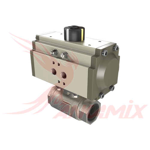 1022787 Шаровый кран DN25 / PN50 с пневмоприводом для МЕКА MB-S30 / C30 / MB-60M / K60 / C60 / MB-100M / C100 / K100