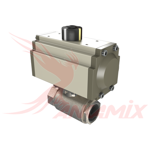 1022787 Шаровый кран DN25 / PN50 с пневмоприводом для МЕКА MB-S30 / C30 / MB-60M / K60 / C60 / MB-100M / C100 / K100