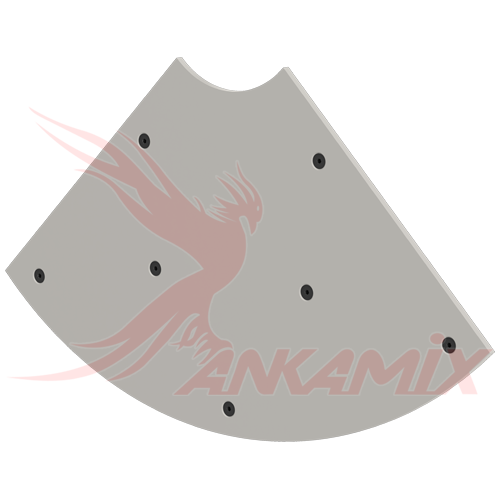 1004069 Броня торцевых стенок для бетоносмесителя МЕКА МB 1.0 B