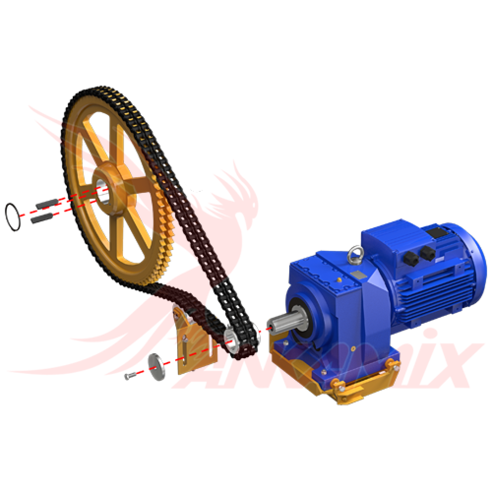 1007861 Спицевое зубчатое колесо - ведомое