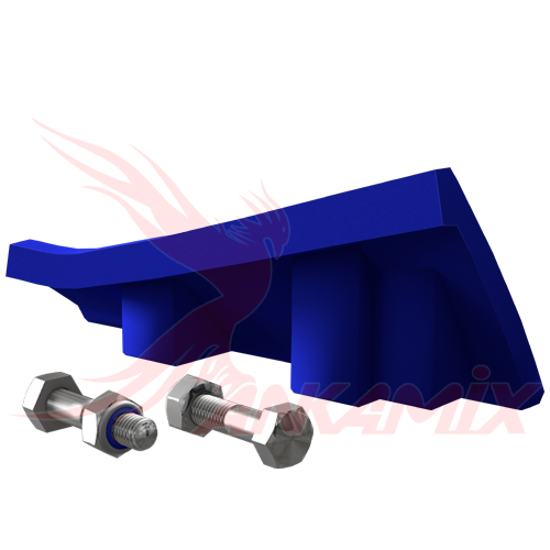 1000440 Скребок боковой левый для бетоносмесителя МЕКА МB 1.0 B