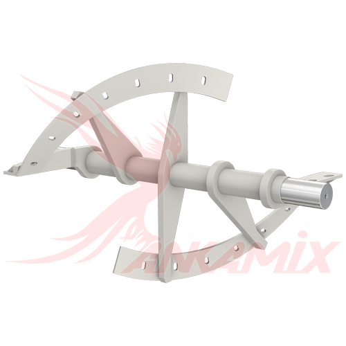 1007856 Вал смесительный для бетоносмесителя МЕКА МB 1.0 B