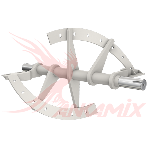 1007856 Вал смесительный для бетоносмесителя МЕКА МB 1.0 B