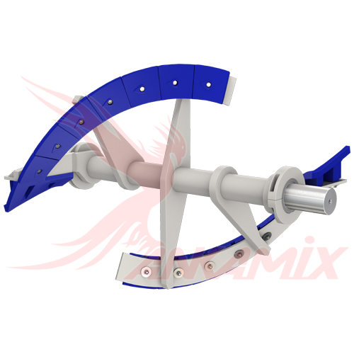 1000438 Броня спирали правая для бетоносмесителя МЕКА МB 1.0 B