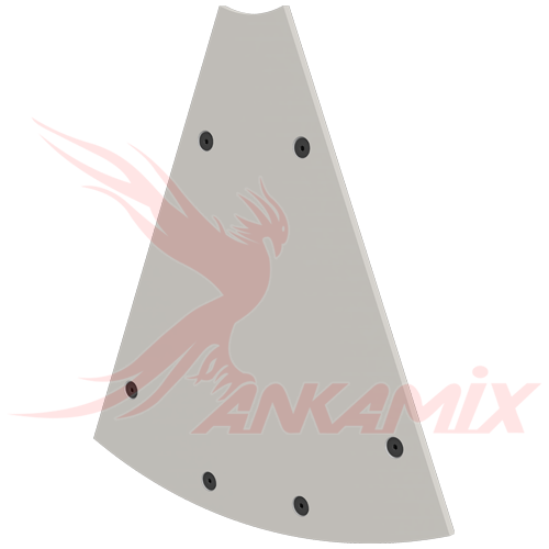 1004178 Броня торцевых стенок для бетоносмесителя МЕКА МB 2.0 A