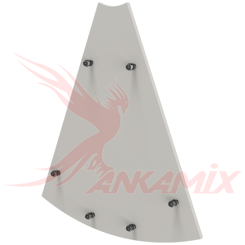 1004178 Броня торцевых стенок для бетоносмесителя МЕКА МB 2.0 A