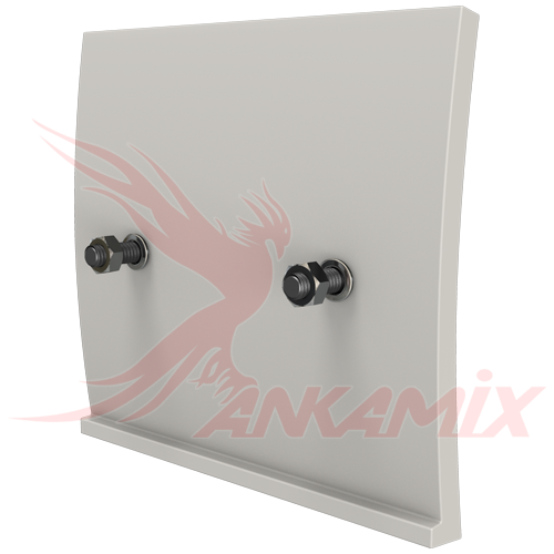 1000422 Броня затвора L-образная для бетоносмесителя МЕКА МB 2.0 A