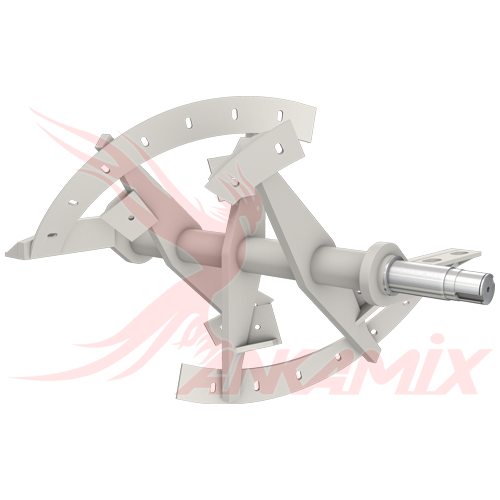 1007895 Вал смесительный для бетоносмесителя МЕКА МB 2.0 A