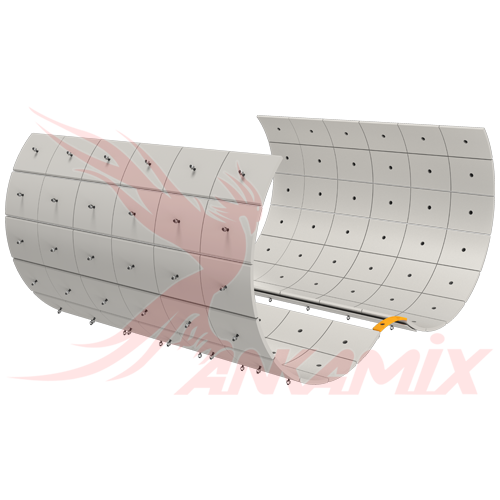 1022285 Сегмент брони для двухвального бетоносмесителя МЕКА МB 2.0 АТW / МB 2.25 АТW / МB 3.0 АТW