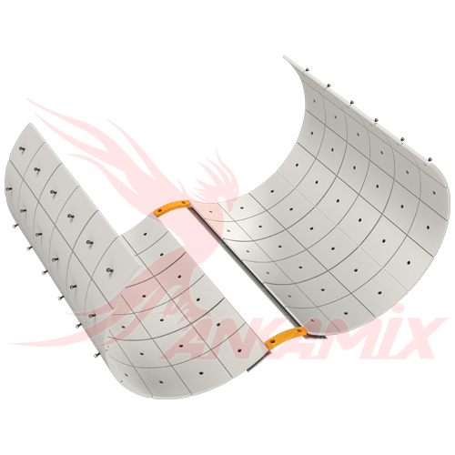 1022284 Сегмент брони для бетоносмесителя МЕКА МB 1.0 АТW