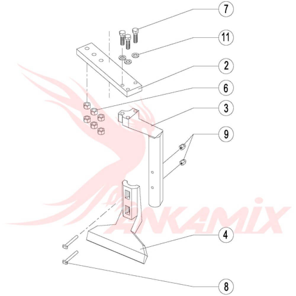 BMG678A Рычаг S.I.CO.MA. S.r.l. MP 1500/1000