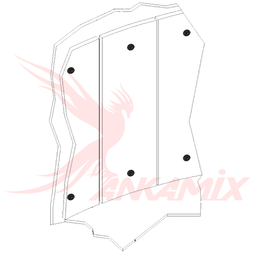 0318G0196F1 Комплект брони для S.I.CO.MA. S.r.l. MP 1500/1000